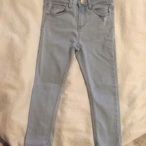 EUC Zara girl 4-5 light skinny jeans